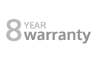 8 year warranty